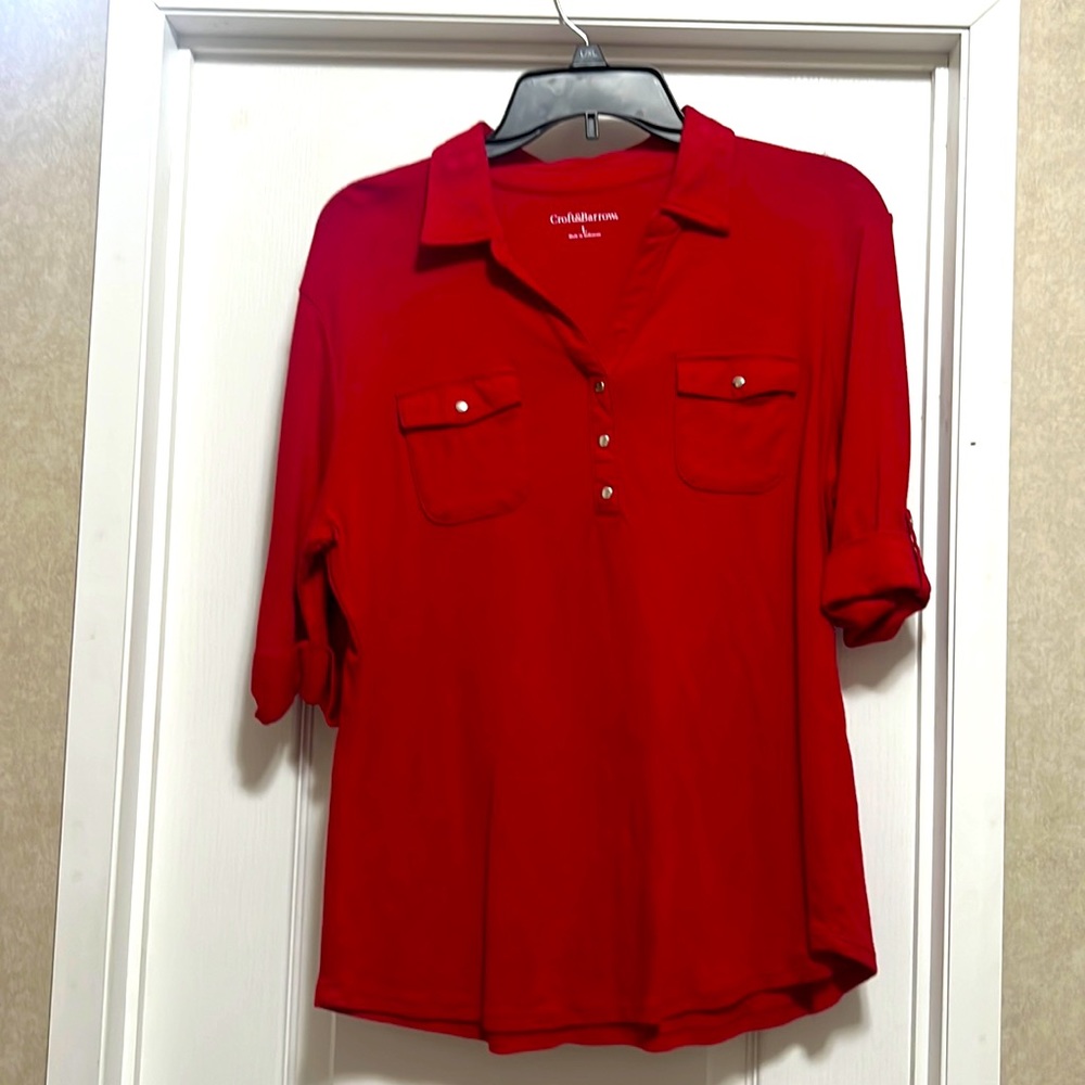 Womens 3/4 cotton top